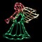 Northlight Lighted Trumpeting Angel Window Silhouette Christmas Decoration - 18"